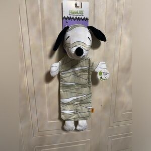 GMASON Peanuts ” Flat  Snoopy  Dog Toy w/8 Squeakers  Grey/Clinker New 20”